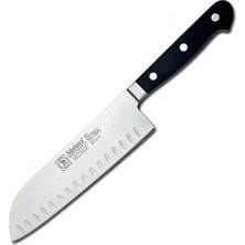 Colezium 61950 - Sıcak Dövme Oluklu Santoku Şef Bıçağı 18 cm