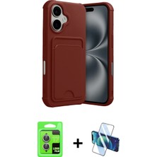 Pileli Store Pilelistore™ iPhone 17 Kılıf Vadi Çizgi Prime - Siyah 3D Antistatik Seramik Nano Ekran Koruyucu + Raze Metal Kamera Lens - Akmr