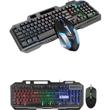 sbodurhome Gaming Oyuncu Klavyesi LED Aydınlatmalı Mekanik Hisli