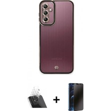 Pileli Store Pilelistore™ Galaxy A14 4g Kılıf Çekirdek Klasik Serisi - Siyah 3D Antistatik Hayalet Cam Ekran Koruyucu + Kamera Lens Koruma Cam - Sf