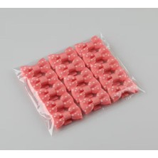 Bodrum Asel 15'li Paket Puantiyeli Mini Fiyonk Seti - Mercan Pembe Renkli El Yapımı Dekoratif Süsleme Aksesuarları