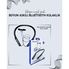 sbodurhome Polygold PG-100 Boyun Askılı Kablosuz Kulaklık – 200 Saat Bekleme Süresi, Stereo Ses, Mikrofonlu