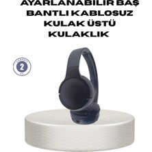 sbodurhome Bluetooth 5.0 Siyah Kablosuz Kulaklık 18 Saat Batarya Katlanabilir Tasarım
