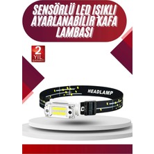 sbodurhome Yüksek Işıklı Şarjlı ve Sensörlü LED Kafa Lambası Kamp Lambası