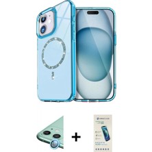 Pileli Store Pilelistore™ iPhone 12 Kılıf Kıvılcım Form Prime - Şeffaf Pasifik Cam Ekran Koruyucu + Raze Metal Kamera Lens - Mı