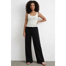 Meine Liebe Unterwäsche Bel Bantlı Wide Leg Rahat Pantolon