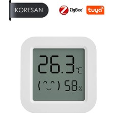 Koresan SN-100 Tuya Zigbee Mini Ekranlı Akıllı Sıcaklık ve Nem Ölçer