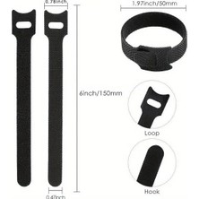Colezium 10'lu Cırt Cırtlı Kablo Düzenleyici Kelepçe Seti - 15CM