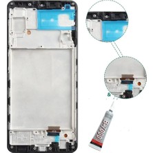 SDT Samsung A22 OLED  Ekran Dokunmatik Çıtalı (Siyah) B7000 Yapıştırıcı
