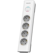 Philips Phılıps SPN7040WA/62 600J 4'lü / 2m Akım Korumalı Priz