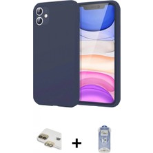 Marsilyan™- iPhone 11 Kılıf Kozmos Yansıma Özel Seri - Siyah Joko Magic 5d Cam + Gold Pers Alüminyum Kamera Lens