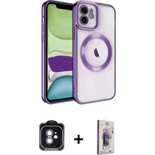 Pileli Store Pilelistore™ iPhone 11 Kılıf Nova Işık Özel Seri - Siyah Bilvis 3D Cam Ekran Koruyucu + Pvd Metal Kamera Lens - Mı