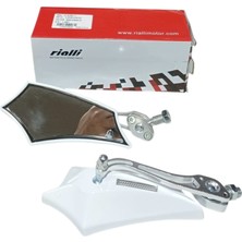 Motosiklet Modifiye Ayna ZX-H2760-11 (Beyaz) (Rialli)