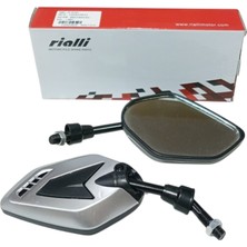 Motosiklet Modifiye Ayna H2769 (Nikelaj) (Rialli)