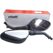 Motosiklet Ayna 10MM (Siyah & Beyaz) (Rialli)