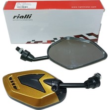 Motosiklet Modifiye Ayna H2769 (Altın Rengi) (Rialli)