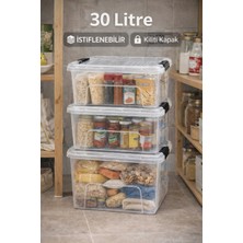 Loremp 3 Adet 30 Litre Saklama Düzenleme