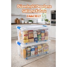 Loremp Saklama Düzenleme Kutusu 90 Lt 2 Adet Düzenleyici