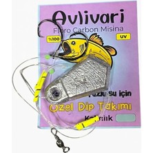 Avlivarı Avlivari 60 gr Circle Kancalı %100 Fluorocarbon El Yapımı Özel Dip Takımı