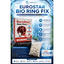 Eurostar Akvaryum Filtre Malzemesi - Bio Glass Ring 500 ml - Yüksek Gözenekli Seramik - File Hediyeli - Üstün Bakteri Tutma Performansı