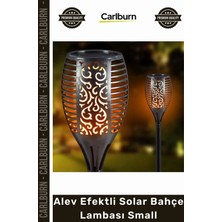 Carlburn #solar Güneş Enerjili Dekoratif Su Geçirmez Dış Mekan LED Alev Efektli Solar Bahçe Lambası Small