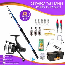 Avlivarı Avlivari Piranha Travel 210 cm Olta Kamışı Tıger RD-240 4000 Makine Full Hobi Olta Seti