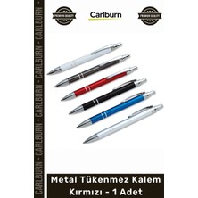 Carlburn Özel Üretim Kurumsal Promosyon Lüks Ofis Hediyelik Tasarım Baskılı Metal Tükenmez Kalem Kırmızı