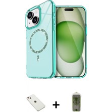 Marsilyan™- iPhone 14 Kılıf Kıvılcım Form Prime - Siyah Joko Magic 5d Hayalet Cam + Pembe Diamond Kamera Lens