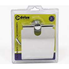 Delux Geniş Kapaklı Wc Tuvalet Kağıtlığı – Metal Gövde, Duvara Monte