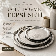Elbeten Home Üçlü Dövme Tepsi