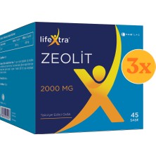 Lifextra Zeolit 2000 Mg 45 Saşe - 3 Adet (Toplam 135 Saşe)