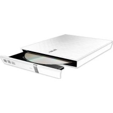 Asus 8x SDRW-08D2S-U USB 2.0 Slim Harici DVD Yazıcı Beyaz - Windows ve Mac Uyumlu