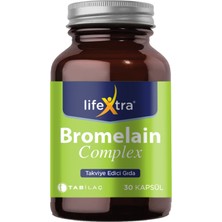 Lifextra Bromelain Complex 30 Kapsül - Dezenfektan Hediyeli (%72 Alkol)