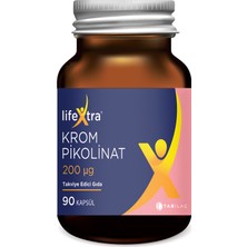 Lifextra Krom Pikolinat 90 Kapsül - Dezenfektan Hediyeli (%72 Alkol)