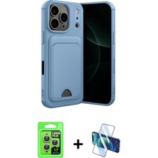 Pileli Store Pilelistore™ iPhone 17 Pro Kılıf Vadi Çizgi Prime - Siyah 3D Antistatik Seramik Nano Ekran Koruyucu + Raze Metal Kamera Lens - Gs