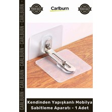 Carlburn Özel Üretim Deprem Çocuk Güvenliği Kilitli Kendinden Yapışkanlı Mobilya Sabitleme Aparatı 1 Adet