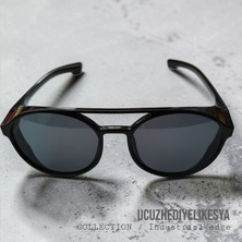 Ucuz Hediyelik Eşya Erkek Siyah Çerçeveli Spor Güneş Gözlüğü - Industrial Edge Collection