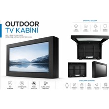 Farmatek 40-42" Outdoor Tv Kabini - Endüstriyel Tv Koruma