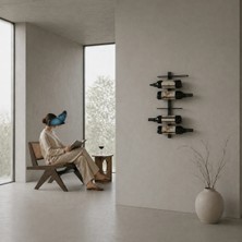 Deko Modern Kav Modüler Şaraplık 3lü Duvara Monte