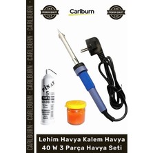 Carlburn Özel Üretim Profesyonel Kaliteli Elektronik Tamir Lehim Havya Kalem Havya 40 W 3 Parça Havya Seti