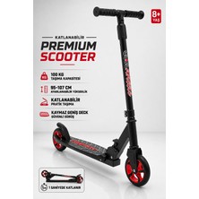 Yıldırım Oyuncak Katlanabilir Frenli Çocuk Scooterı - 100 kg Taşıma Kapasiteli Ayarlanabilir Yükseklik Scooter 8+ Yaş