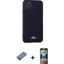 Pileli Store Pilelistore™ iPhone 11 Pro Max Kılıf Vadi Çizgi Prime - Siyah 34D Hayalet Izgaralı Cam + Metal Kamera Lens Koruma Cam - Mr