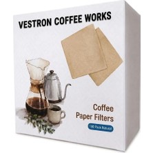 Chemex 5-8 Fincan Uyumlu Filtre Kağıdı 100 Adet Vcw