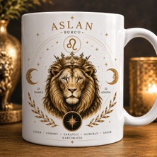 Art By Aslı Aslan Burcu Temalı Kupa Bardak – Astroloji ve Burç Tasarımlı Seramik Kupa