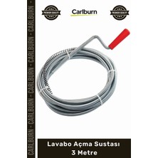 Carlburn Özel Üretim Esnek Çelik Gider Tıkanıklık Giderici Profesyonel Aparatı Lavabo Açma Sustası 5 Metre
