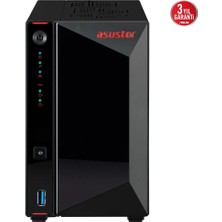 Asustor AS5402T Celeron N5105 4 GB Ram- 2-Diskli Nas Server (Disksiz)