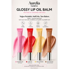 Aurelia Genève Glossy Lip Oil Balm Peptide & Ceramid Infused 4’lü Dudak Balmı Seti 12 ml