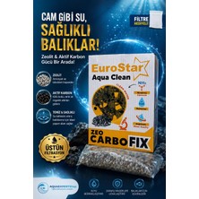 Eurostar Akvartum Filtre Malzemesi - Zeo Karbon 500 ml - File Hediyeli - Zeolit ve Karbon Karışımı - Su Berraklaştırıcı