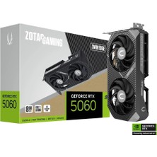 Zotac RTX5060 8gb Twın Edge ZT-B50600E-10M Gddr7 128BIT HDMI Dp Pcıe 5.0