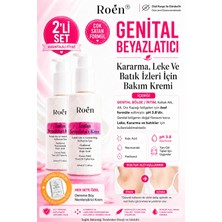 Roen Genital Bölge Beyazlatıcı Krem, Kojik Asit & Niacinamide Içerikli Intim Beyazlatıcı Krem (100MLX2 )